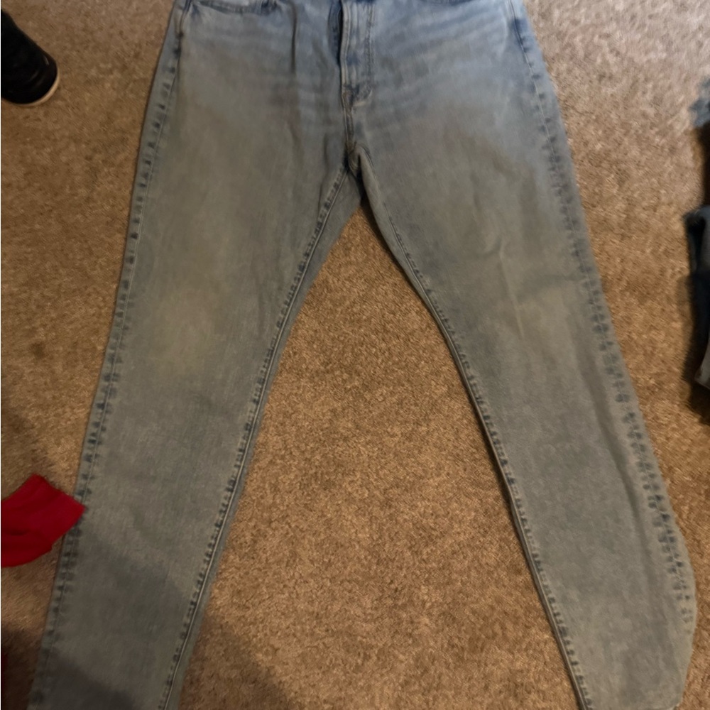 Abercrombie & Fitch Men's Slim Jeans in Light Blue
